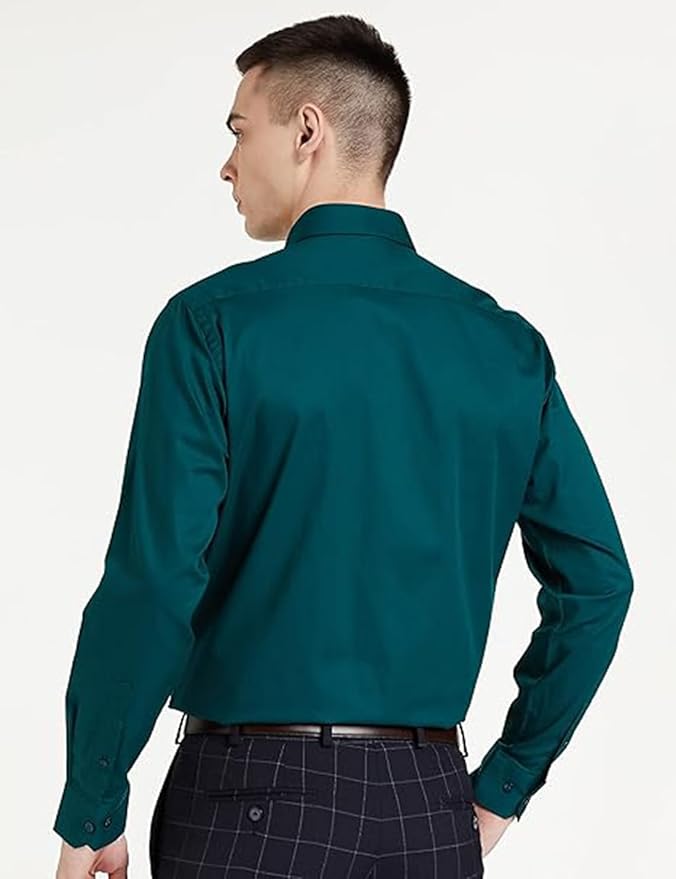 Symbol Men's Solid Cotton Formal Shirt - Image 2