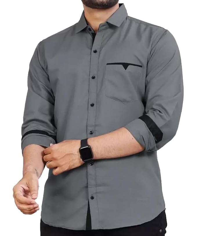 Men's Regular Fit  Cotton Casual Shirt