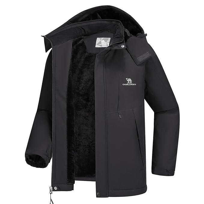 Jacket Fleece Lined Windproof Raincoat