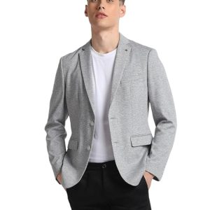 Arrow Textured Slim Fit Blazer for Men - Button Closure Formal & Casual Wear Mens Blazer