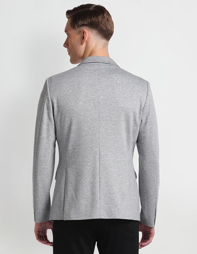 Arrow Textured Slim Fit Blazer for Men - Button Closure Formal & Casual Wear Mens Blazer - Image 5