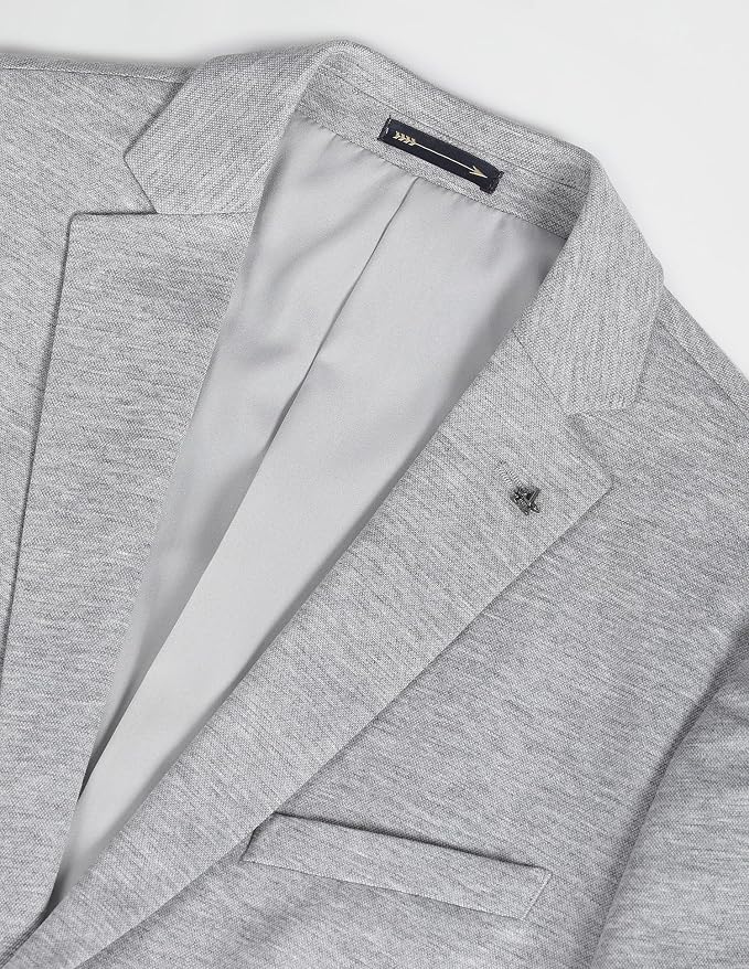 Arrow Textured Slim Fit Blazer for Men - Button Closure Formal & Casual Wear Mens Blazer - Image 6